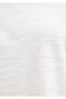 Embroidery Detailed White T-Shirt Loose Fit / Comfortable Loose Cut 1612317-70057 - 7