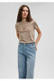 Butterfly Printed Beige T-Shirt Slim Fit / Slim Fit1612407-70364 - 2