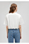 White Crop T-Shirt - Elastic Waist, Short Cut1612359-70057 - 4