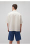 Pocket Detailed Ecru Shirt Oversize / Wide Cut 2210004-80194 - 8
