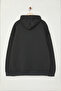 Büyük Beden Antrasit Oversize İçi Polar/Sıcak Tutan Nakışlı Sweatshirt TMNAW25AO00057 - 6