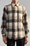 Bej Unisex Regular Fit Kışlık Kareli Oduncu Gömlek Ceket TMNAW25GO00026 - 5