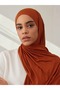Small Premium Jersey Shawl |   Color: Burnt Orange |   Dimensions: 150X50 cm |   Hijab - 2