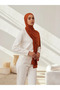 Small Premium Jersey Shawl |   Color: Burnt Orange |   Dimensions: 150X50 cm |   Hijab - 4