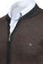 Men's Knitwear Cardigan Anthracite Zippered Pocket Detailed Patterned Steel Knit Classic Fit - 5011K - 5