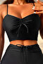 Front Adjustable Drawstring Bikini Top