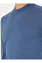 Dark Blue Slim Fit Quarter Turtleneck Knitwear Sweater 50276521-Vr032 - 7