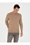 Camel Slim Fit Crew Neck Knitwear Sweater 50270174-Vr015 - 3