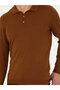 Brown Slim Fit Polo Neck Basic Knitwear Sweater 50270169-Vr029 - 6