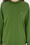 Women's Green Crew Neck Sweatshirt 50296903-Vr054 - 6