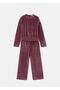 Girl's Velvet Top and Bottom Set Lilac 7553