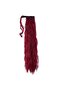 Tied Fluffy Daal Ponytail / Red - 3