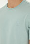Men's Regular Fit Crew Neck Water Green Basic T-Shirt 50294224-Vr048 - 7