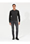 Black Slim Fit Cotton Blend Crew Neck Knitwear Sweater 50258882-Vr046 - 3