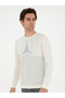 White Slim Fit Wool Blend Crew Neck Knitwear Sweater 50272084-Vr013 - 3