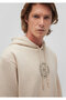 Seal Logo Printed Hooded Beige Sweatshirt 0S10192-70143 - 5