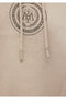 Seal Logo Printed Hooded Beige Sweatshirt 0S10192-70143 - 6