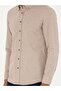 Beige Slim Fit Long Sleeve Shirt 50279988-Vr011 - 6