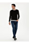 Black Slim Fit Cotton Blend Crew Neck Knitwear Sweater 50272470-Vr046 - 4