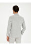 Light Gray Slim Fit Wool Linen Blended Jacket 50284598 -Vr001 - 5