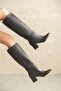 Women's Akel Below the Knee Stiefel - black-leather - 2
