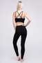 High Waist Printed Flexible and Waist Basen Recoiler Sports Fitness Pilates Yoga Black Leggings - 4