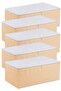 Orange Striped Medium Base under Sofa Bed 5 Pieces Storage 50X30X20 cm - 3
