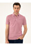Dusty Rose Slim Fit Polo Neck Mercerized T-Shirt 50284769-Vr026 - 3