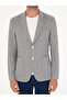Light Gray Slim Fit Striped Wool Blended Jacket 50284497-Vr001 - 6