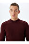 Knitwear Sweater Crew Neck Basic Textured Cotton Blend