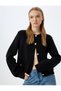 Knitwear Cardigan with Crew Neck, Pocket Detail and Buttons