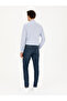 Dark Blue Slim Fit Cotton Blended Jean Pants 50284455-Vr032 - 4