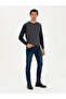 Anthracite Slim Fit 100% Cotton Crew Neck Knitwear Sweater 50234955-Vr006 - 4