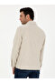 Beige Slim Fit Linen Blended Jacket Shirt 50288993-Vr011 - 5