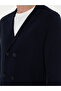 Navy Blue Slim Fit Wool Blended Double Breasted Knitwear Cardigan 50296283-Vr033 - 7
