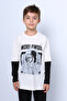 Boys Long Sleeve Thin Sweat - Worldwide Printed C53 - 2