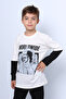Boys Long Sleeve Thin Sweat - Worldwide Printed C53