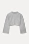 Oversized Fit Crop Sweatshirt - 5