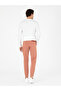 Orange Slim Fit Ribbed Sweatpants with Elastic Legs 50292584-Vr040 - 4