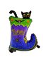 Black Cat with Halloween Boots Foil Balloon Halloween Party Balloon 35X100 cm