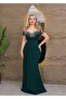 Dabul Fabric Stoned Designed Evening Dress - 2