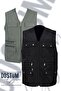 Gambia Outdoors Men's Summer Fabric Vest Multi-Pocket Double Dad Plus Size Comfortable