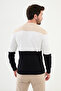 Segmented Slim Fit Crew Neck Men's Knitwear Sweater Navy Blue - 11512.24K - 3