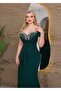 Dabul Fabric Stoned Designed Evening Dress - 3