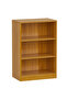 Wooden Storage Display Shelves 3-Tier Freestanding, Light Walnut