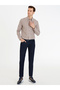 Beige Slim Fit Long Sleeve Shirt 50227332-Vr011 - 4