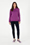 Women's Violet Basic Hooded Sweatshirt 50296931-Vr037 - 4