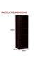 Wooden Storage Display Shelves 5-Tier Freestanding, Dark Walnut - 2