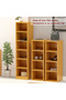 Wooden Storage Display Shelves 4-Tier Freestanding, Box Shelves, Light Walnut - 3