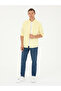 Yellow Slim Fit Linen Blended Shirt 50266184-Vr044 - 5